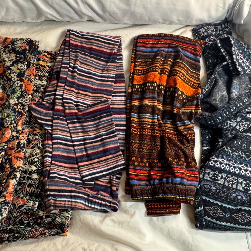 5 pair tights leggings
